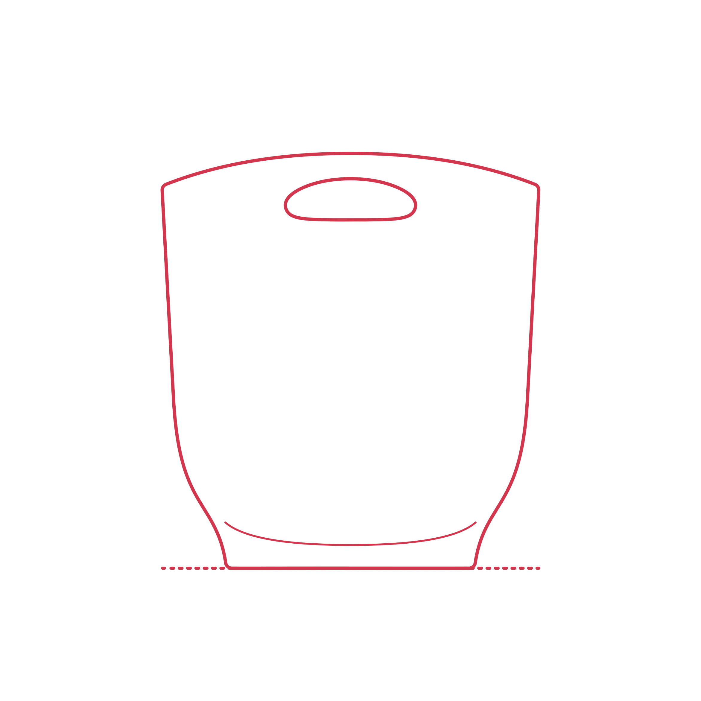 Objects Bathroom Trash Cans Umbra Harlo Trash Can Outline Svg File Free Vectors